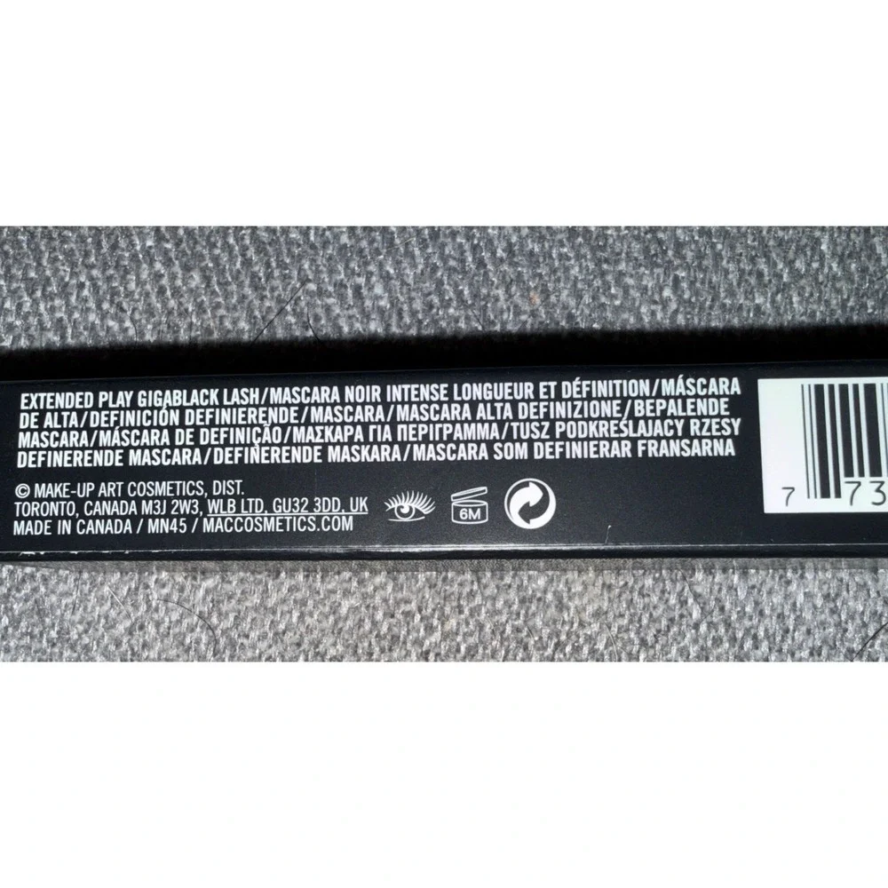 Mac Extended Play Gigablack Lash Mascara Noir Intense ~ Full Size 0.2 oz / 5.7 g